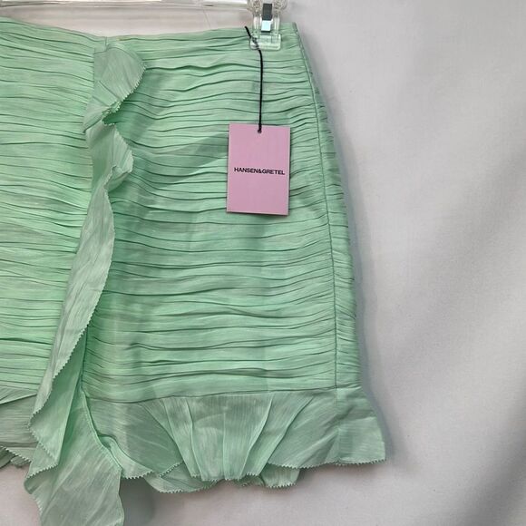 Hansen and Gretel Seafoam green Levi silk Skirt NWT - Picture 6 of 16